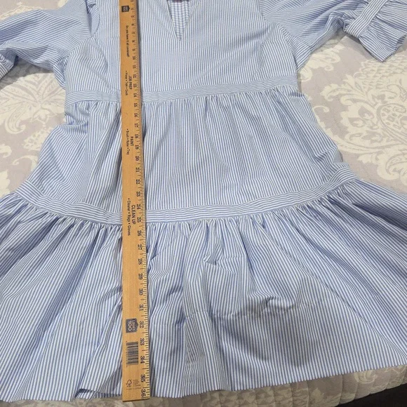 Gretchen Scott Designs Blue And White Striped Dress. Great Condition! - Picture 10 of 11